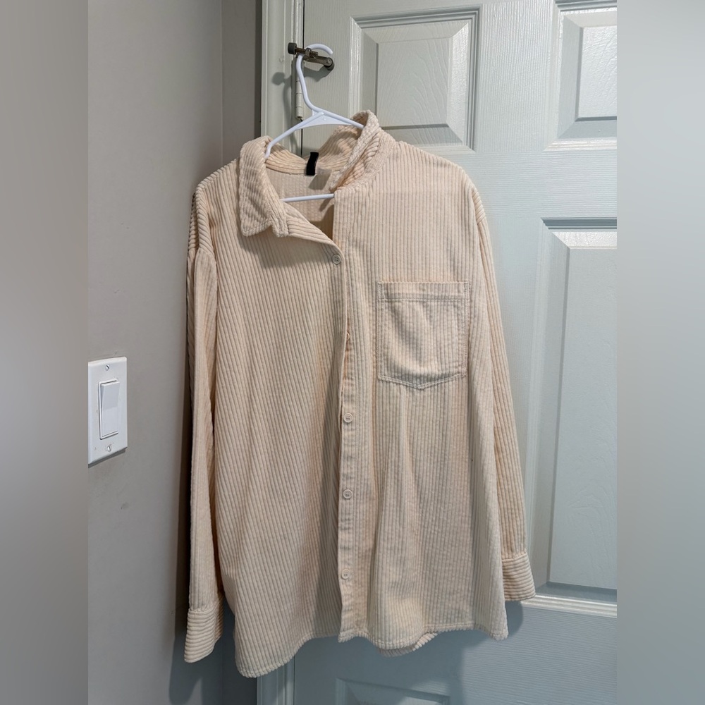 H&M corduroy button up